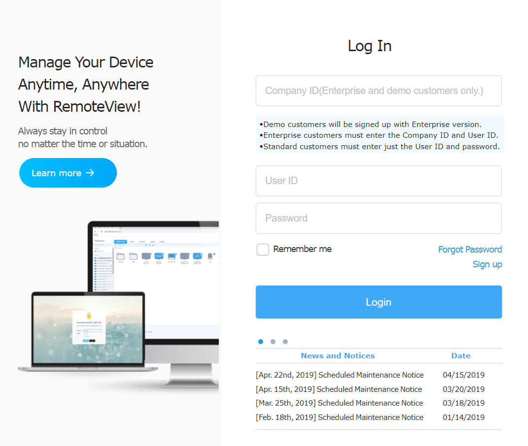 RemoteView Login