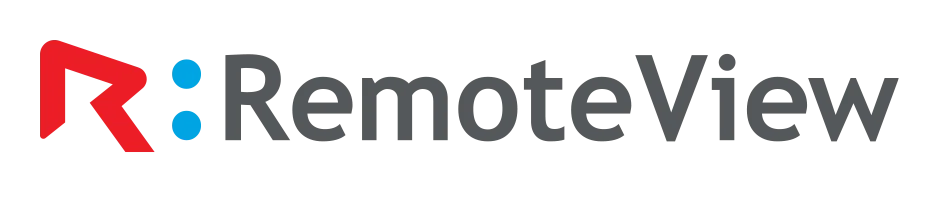 RemoteView（リモートビュー）のブランドロゴ。RSUPPORT株式会社が提供するリモートアクセス・遠隔操作ソリューション。