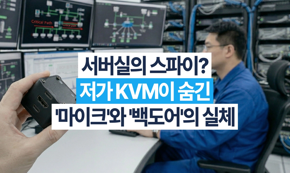 저가형 KVM 보안 위협 백도어 및 마이크 실체