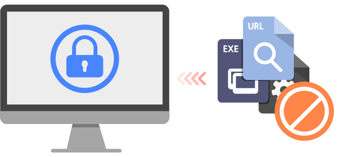 Block process (exe), service, specific domain (URL)