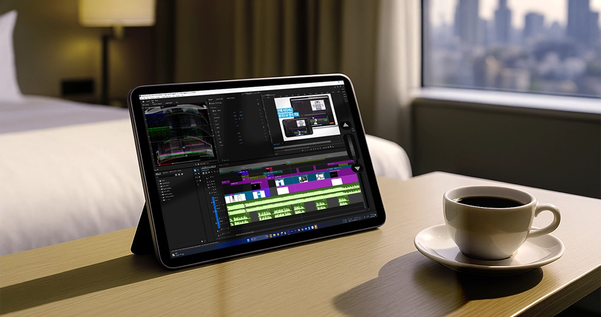 タブレットでもスムーズにグラフィック・映像作業が可能