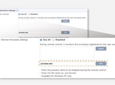 Block access to URL and EXE