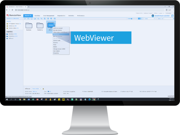 Click 'Web Viewer'