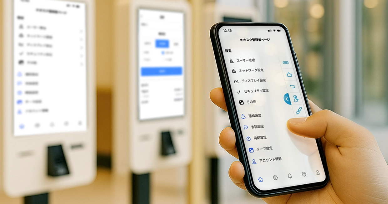 店舗のPOS機やキオスクをPCやスマホから遠隔制御